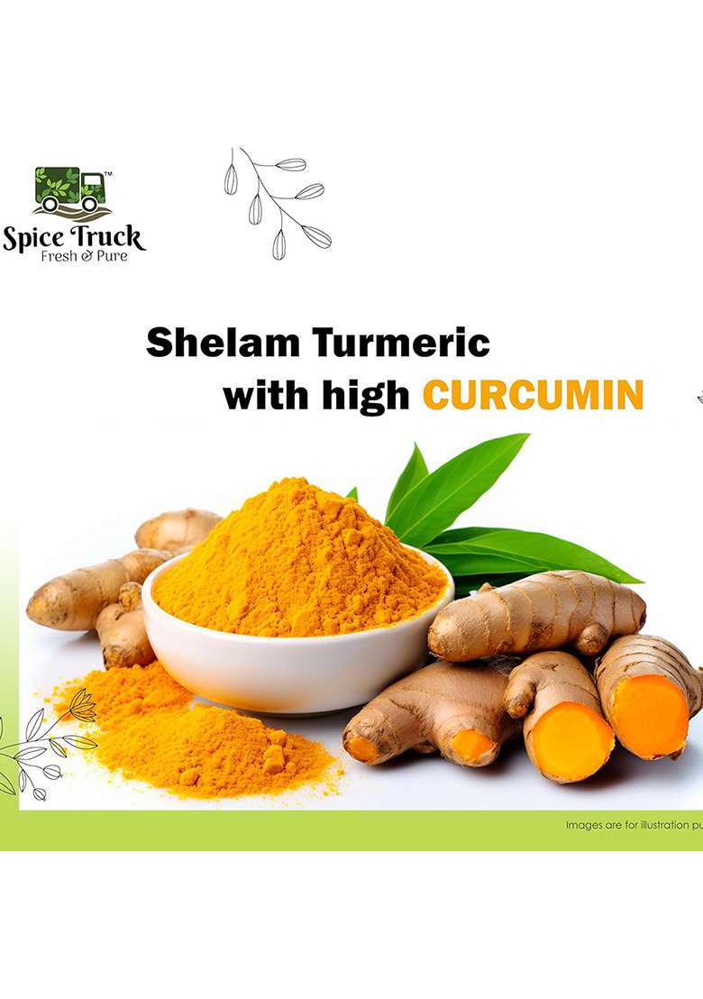 Spice Truck All Spices Combo (Turmeric, Red Chilli, Cumin, Coriander & Chicken Masala) | 100% Natural No Preservatives Set Of 5 100Gm Each - Indya