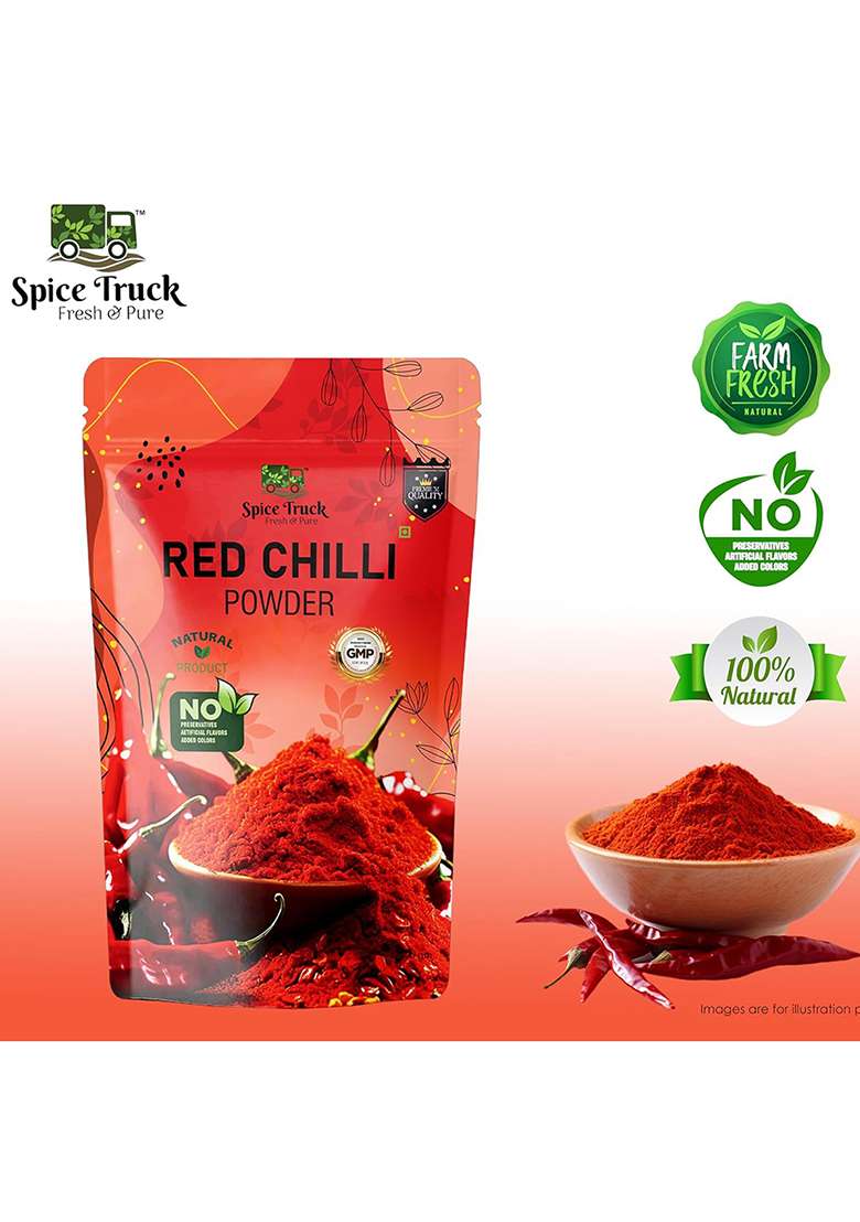 Spice Truck All Spices Combo (Turmeric, Red Chilli, Cumin, Coriander & Chicken Masala) | 100% Natural No Preservatives Set Of 5 100Gm Each - Indya