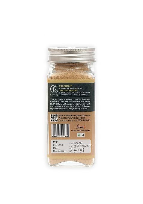 Farm Organic Ginger Powder 50 G | 100% Pure Dry (Saunth) Natural & Spicy Spice For Cooking, Tea, Immunity Digestion Non-Gmo, Pesticide Free, Fresh