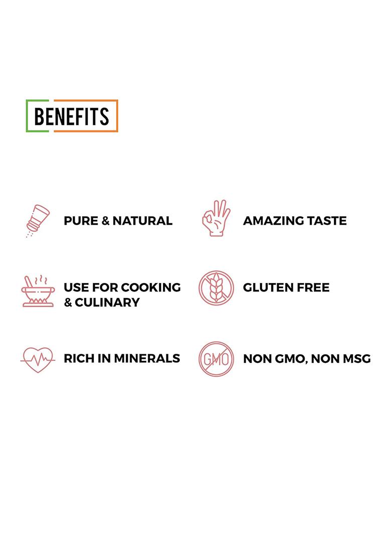 Chef Urbano Himalayan Pink Salt Sprinkler 100G | Pure & Natural Mineral Rich Low Sodium Packed With 84 Minerals Glass Bottle