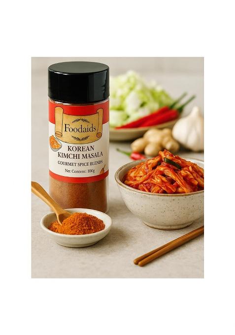 Foodaids Korean Kimchi Masala Seasoning- Noodles, Fries, Sprinkle On Veggies, Salads Etc, Marinades, Rice Bowls, Maggie. Tangy Spice Mix Powder.