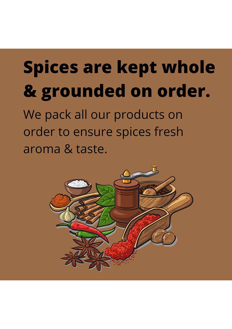 Indiana Organic Garam Masala Powder - 150 Gram Freshly Pack On Order | No Red Chilli Onion And Garlic. - Indya