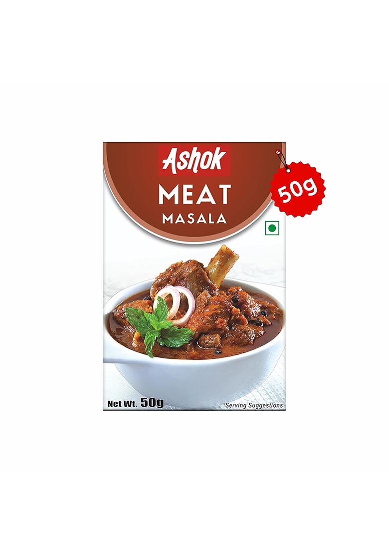 Ashok Meat Masala Powder, Blended Spices With Natural Ingredients, Prepare Delicious Curry At Home