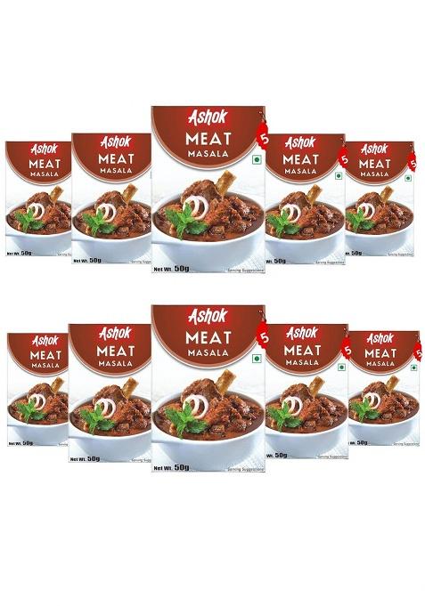 Ashok Meat Masala Powder, Blended Spices With Natural Ingredients, Prepare Delicious Curry At Home