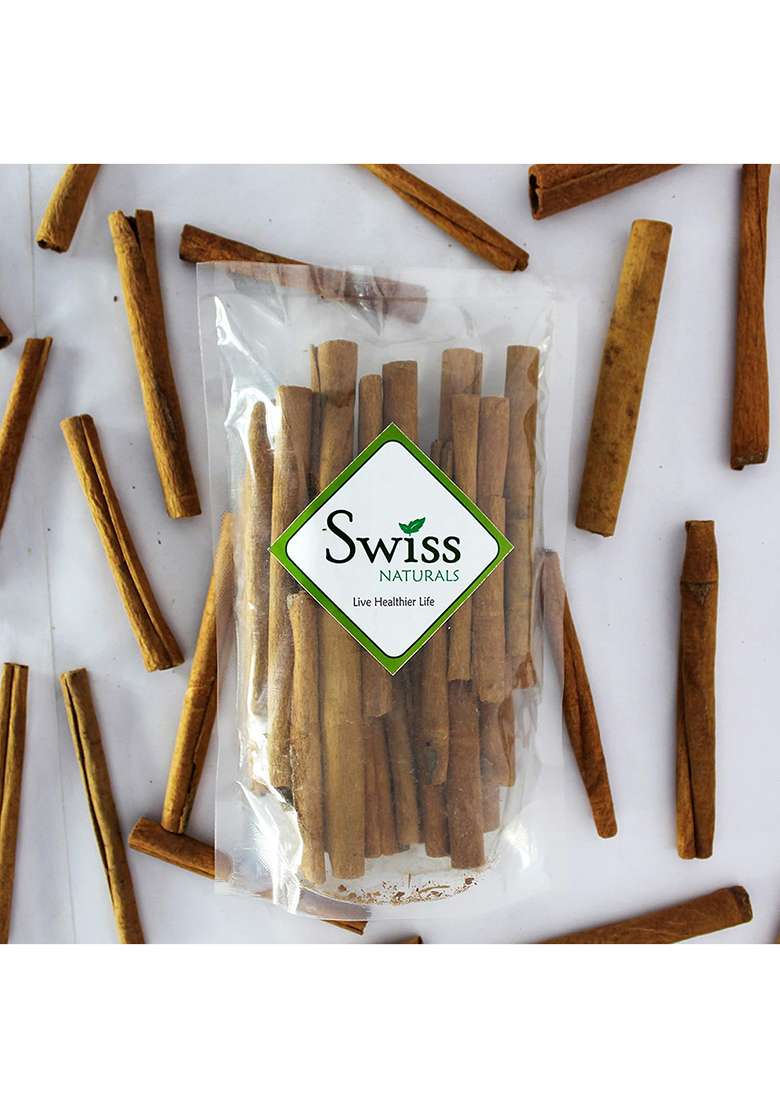 Swiss Naturals Cinnamon Sticks Organic | Dalchini Stick Cassia Whole, 400 Grams - Indya