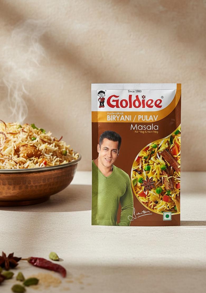 Goldiee Biryani Pulav Masala 100 Gm Pack