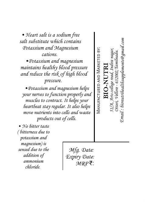 Bio-Nutri Heart Salt