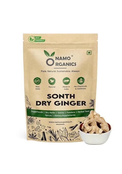 Namo Organics Whole Organic Sonth | Dried Ginger Dry Adrak Multiple Benefits - 250G