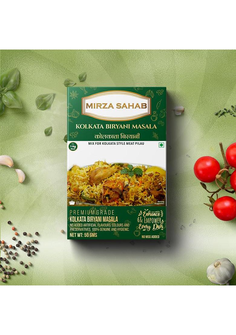 Mirza Sahab Kolkata Biryani Masala | Exotic & Flavorful Spice Blend Authentic Kolkata-Style