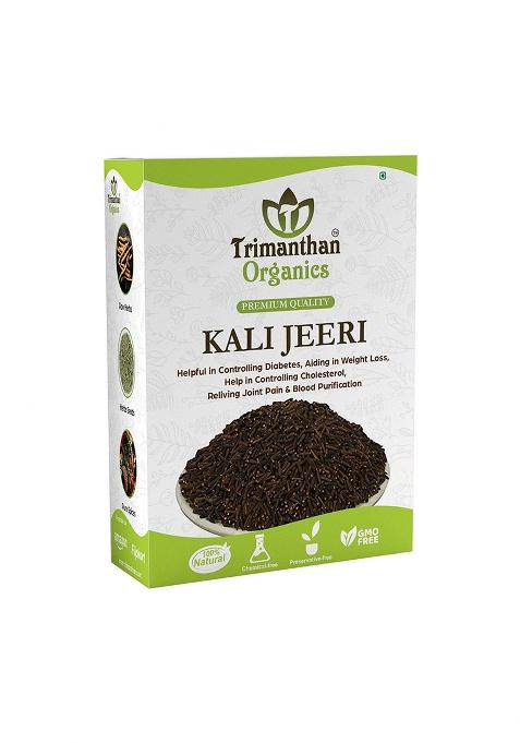 Trimanthan Organics Premium Kaali Jeeri (100 Gm) - Pure Bitter Cumin, Kadwa Kali Jiri- Black Jeera Jeeri- Kala Cumin For Diabetes