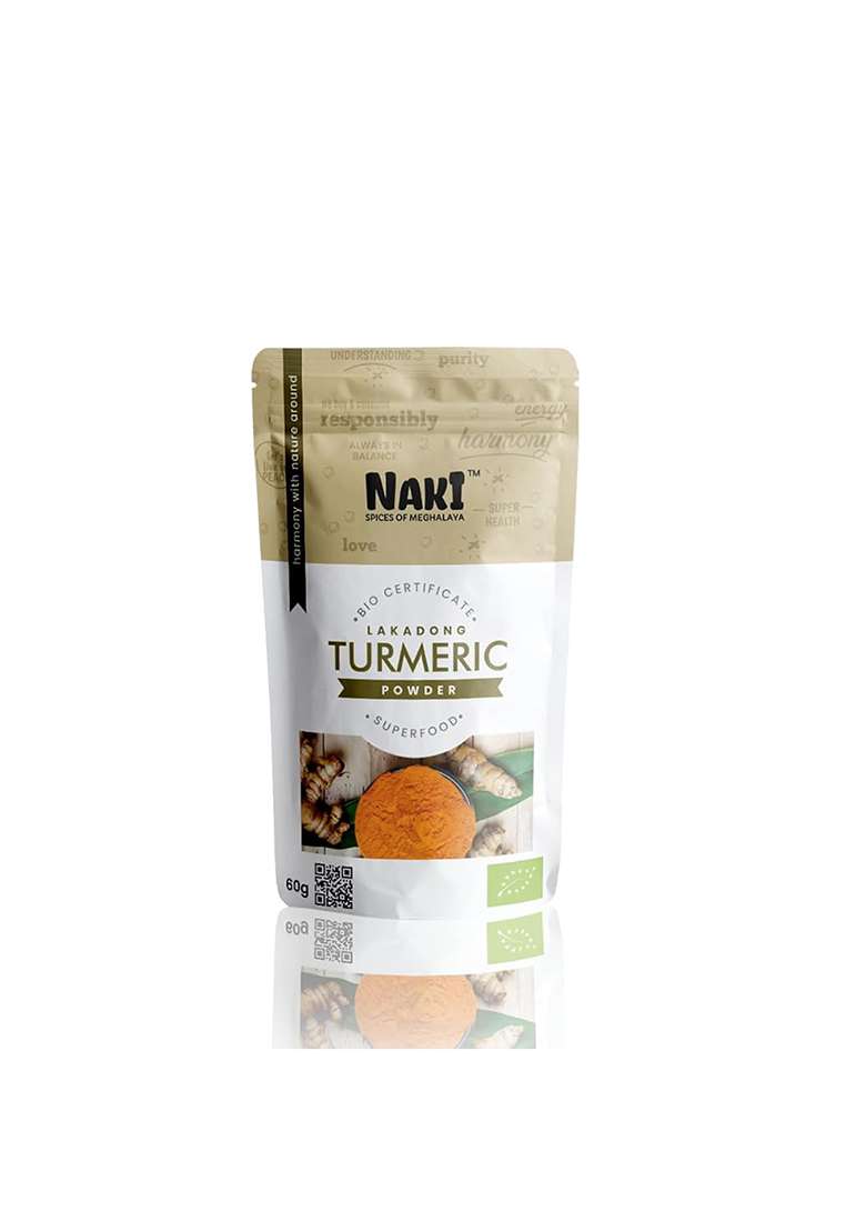 Naki Lakadong Turmeric Powder | Meghalaya Natural Chemical Free Haldi - Indya