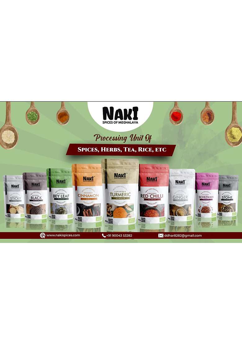 Naki Lakadong Turmeric Powder | Meghalaya Natural Chemical Free Haldi - Indya