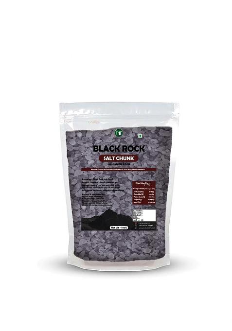 Natureonus Whole Natural Himalayan Black Rock Salt Crystals 1Kg | Kala Namak Chunks Loon Non-Iodized For Weight Loss No Added Colour & Preservatives