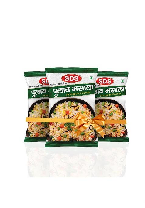 Sds Pulav/Pulao Biryani Masala - 50G (Pack Of 3) | Perfect For Biryani, Pulao, Fried Rice & Tawa Pulao Pure, Aromatic Natural No Preservatives Or Colors