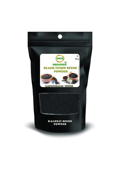 Diets Organics Karunjeeragam Powder,Kalonji,Black Cumin Powder -50 G