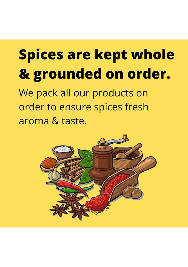 Indiana Organic Sambar Masala Powder -150 Gram | No Onion & Garlic Freshly Pack On Order Zero Added Colours, Fillers, Additives Preservatives - Indya