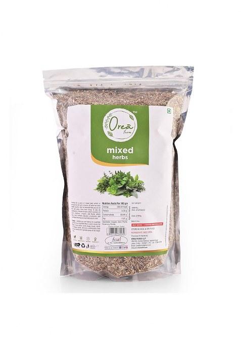 Orea Farm Mixed Herbs 500 G | Culinary Blend Of Dried Oregano, Thyme, Basil, Rosemary And Parsley Herb Perfect For Salad Dressings, Soups Stews, Pizza Pasta Seasoning, Roasted Vegetables, Marinades, Sauces, Breads Pastries Reusable Zipper Bulk Pack