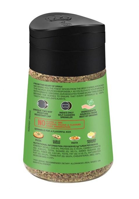 Orika Oregano Seasoning | Full Bodied Herbs Ideal For Pizza, Pasta, Marinades And Soups No Artificial Flavours Colours, 16 Gram