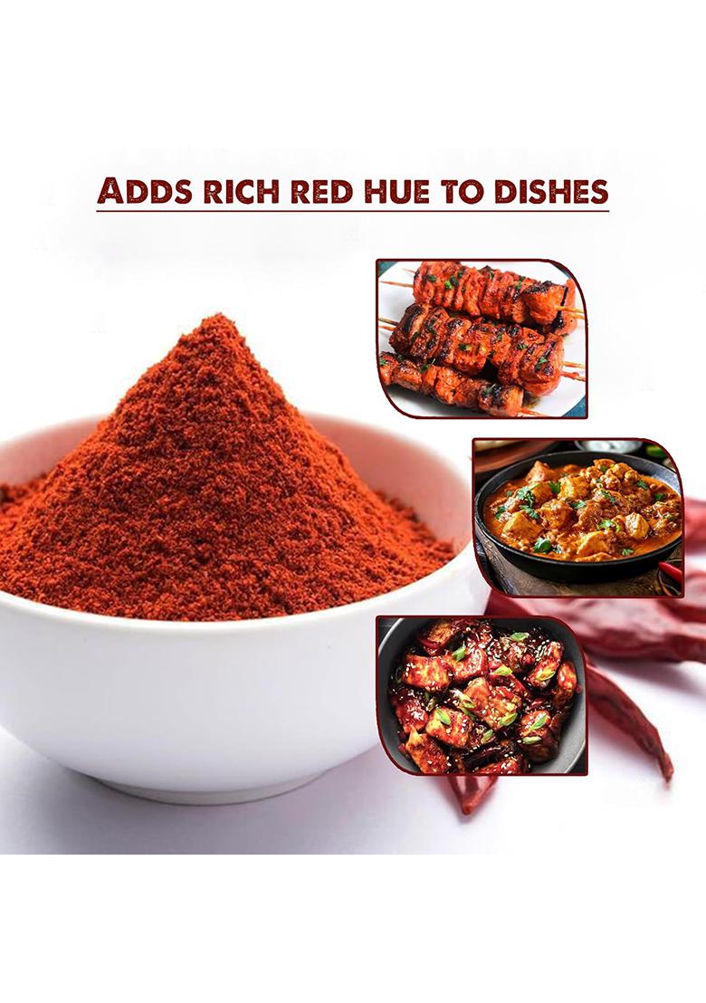 Shine Organic Kashmiri Red Chilli Whole 100Gm Sun Dried Lal Mirch With Rich Colour & Aroma Natural Spice For Cooking, Seasoning Pickles Kitchen Essential