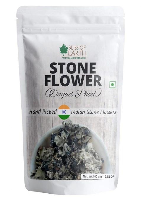 Bliss Of Earth Indian 100Gm Stone Flower, Dagad Phool, Kalpasi, Patthar Ke Phool Aromatic Spice Great For Cooking Biryani,Stew & Various Dishes