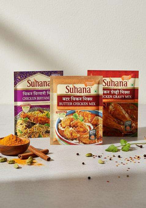 Suhana Non Veg Combo Pack Of 6 - Butter Chicken 2 + Gravy Mix Biryani