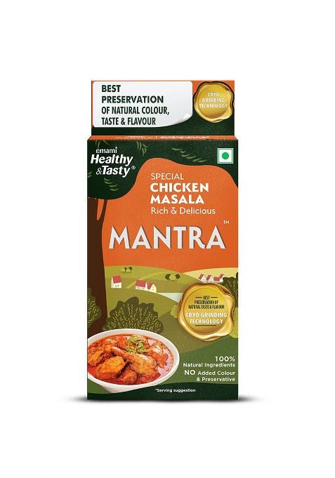 Emami Healthy And Tasty & Mantra Special Chicken Masala (100G) | Ground Using Cryo Grinding Technology Retains Maximum Essential Oils No Added Colour Preservatives