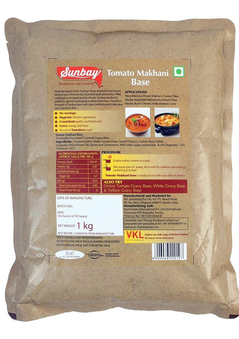 Food Service India Sunbay Readymade Gravy Base (Tomato Makhni)