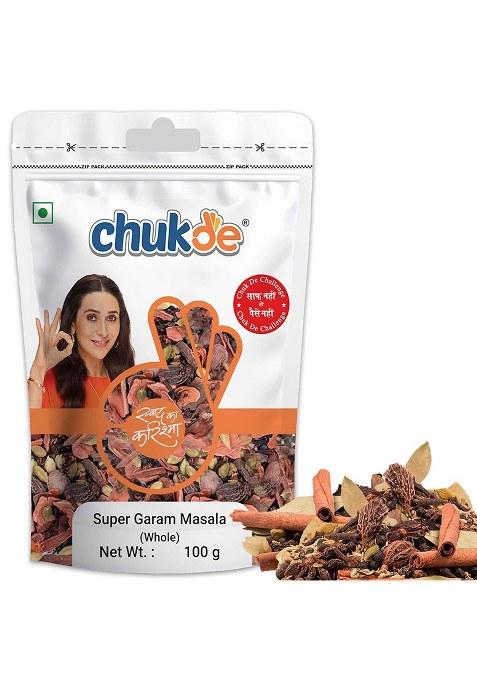 Chukde - Super Garam Masala Whole Blended Spices Blend Of For Authentic Flavor Freshly Packed Aromatic Curries & Dishes 100 Gram Pack 2