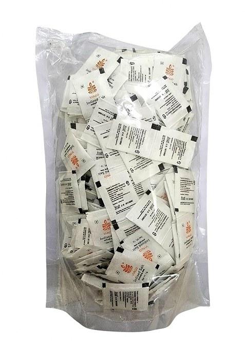Virgo Iodized Salt Sachets (1G X 250) | Hygienic Mini Pouches Of Pure Travel-Friendly & Easy To Use Instant Taste Enhancer For Food, Salads, Snacks Daily Cooking