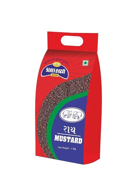 Double Hathi Mustard Seeds 1Kg | Strong Aroma & Authentic Flavor 100% Natural Rai Ideal For Pickles, Tadka, Curries Seasoning No Added Colors Or Preservatives Kitchen Essential