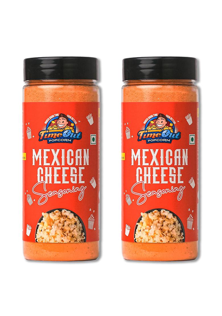 Time Out Popcorn Mexican Cheese Seasoning, Multi-Purpose Powder, And Snacks Flavoring,Pack Of 2, 100G Each