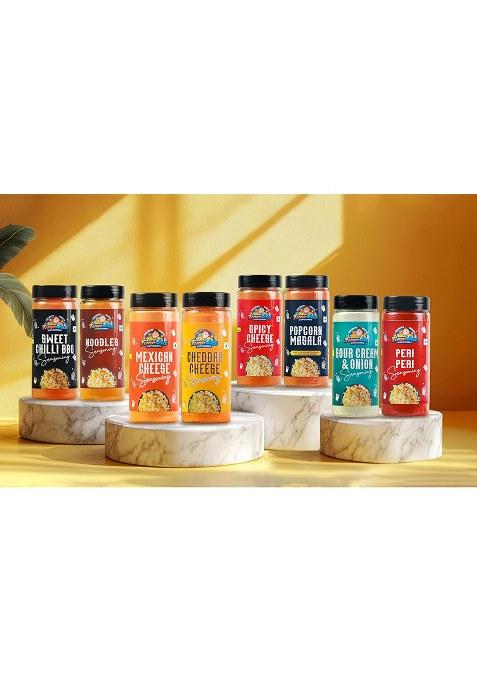 Time Out Popcorn Mexican Cheese Seasoning, Multi-Purpose Powder, And Snacks Flavoring,Pack Of 2, 100G Each