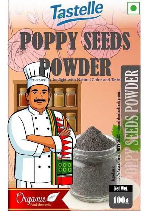 Tastelle Poppy-Seeds Powder Kasa Seed. Powder. 100G | Poppy Seeds.Powder - Argemone Mexicana Pure & Natural