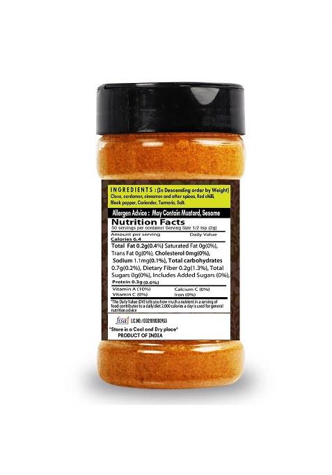 Saranz Chettinad Masala | Perfect For Instant Cooking Tamil Nadu Popular Used Marinades, Meat, Chicken, Mutton, Curry, Soup, Or Sprinkle Before Roasting -100 Gm Bottle