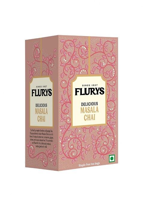 Ty-Phoo Flurys Delicious Masala Tea Bags Enriched With Cardamom, Nutmeg, Clove & Cinnamon, 25 Bags, 50 Grams