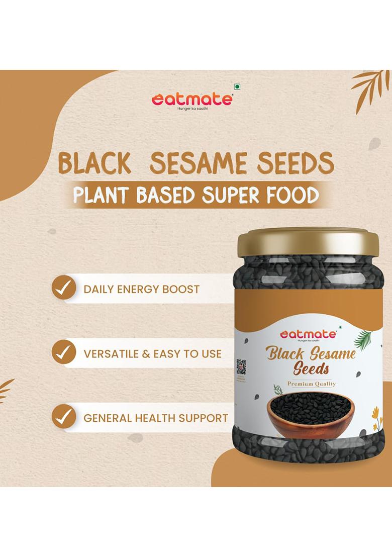 Eatmate Premium Black Sesame Seeds