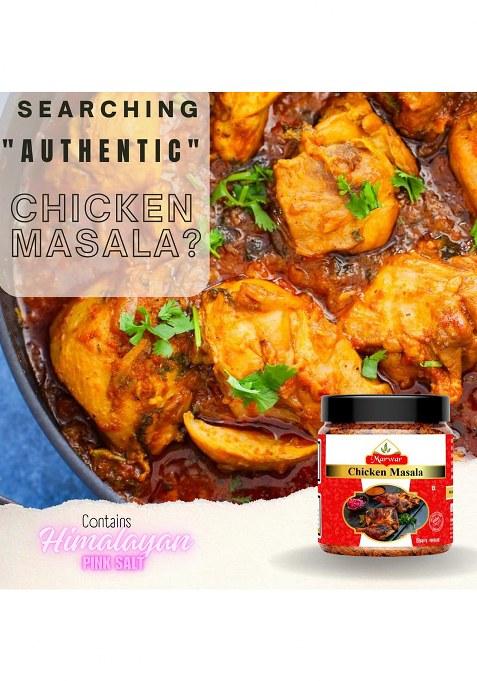 Marwar Chicken Masala | Authentic Indian Spice Blend For Curries & Gravies 1Kg Aromatic Rich Flavorful Dishes Jar Pack