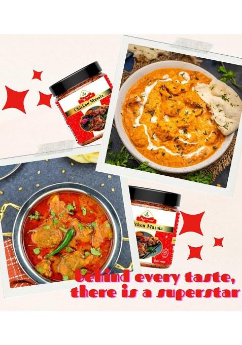 Marwar Chicken Masala | Authentic Indian Spice Blend For Curries & Gravies 1Kg Aromatic Rich Flavorful Dishes Jar Pack