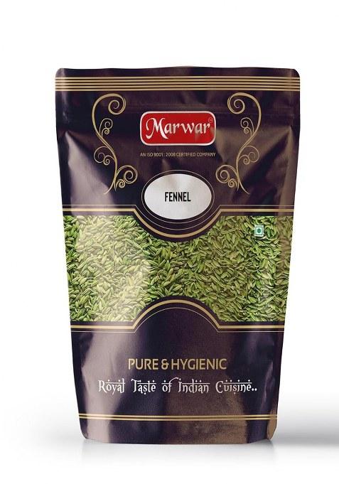 Marwar Saunf Whole (Fennel Seeds) Big Size Sounf, 1 Kg Pouch