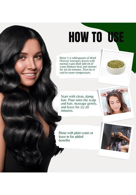 Florecer Rosemary Leaves 100G With Spray Bottle (100 Ml), For Hair Care And Seasoning Food Herbal Tea | Dried 100% Pure Organic Helps In Growth