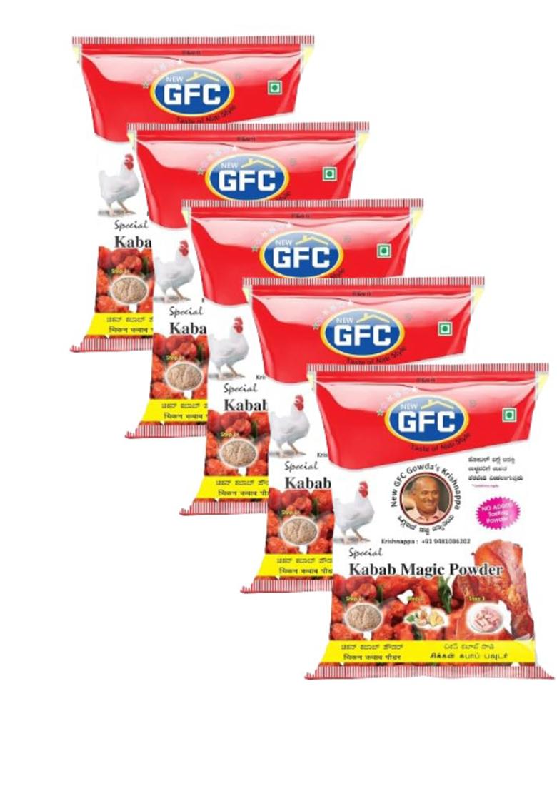 Gfc Kebab Powder With Recipe Book| Just Marinate & Cook Restaurant Dhaba Style|Ready To For Aromatic Flavourful Cooking|Instant Kabab Masala Ready Use