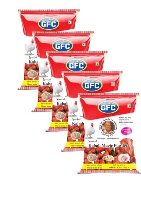 Gfc Kebab Powder With Recipe Book| Just Marinate & Cook Restaurant Dhaba Style|Ready To For Aromatic Flavourful Cooking|Instant Kabab Masala Ready Use - 80 Gm(Pack Of 5)