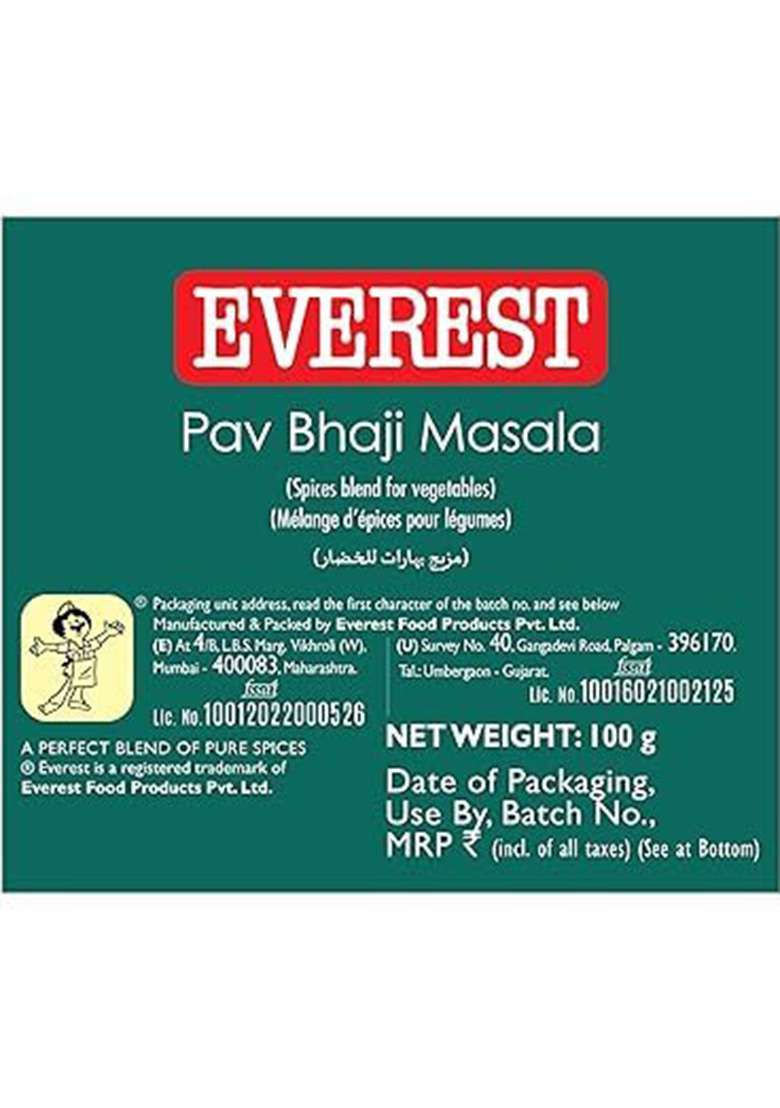 Pink Delight Everest Pav Bhaji Masala| 100 Gm Each| Pack Of 2| 200 Combo+ Spice Sprinkler - Indya