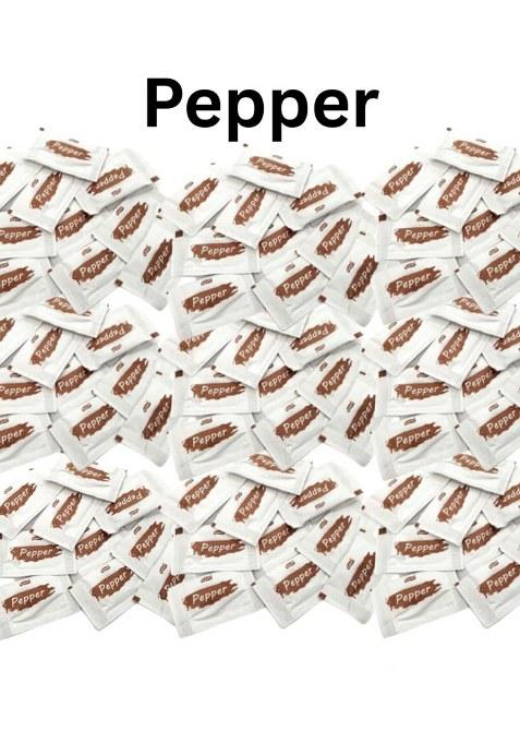 Shuddhpack Salt Sachet 1G, Black Pepper Sachets & Chaat Masala Combo | Hygienic Single-Use Seasoning For Hotels, Restaurants, Cafes Food Delivery Disposable Packets Travel Catering