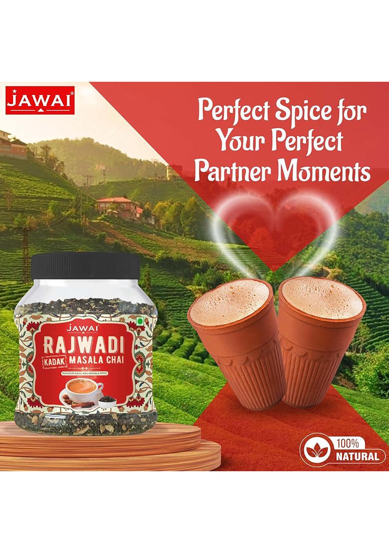 Jawai Rajwadi Kadak Masala Chai | Black Tea Ctc With 5 Immunity Boosting Spices Patti 100% Natural Flavour Nahi Asli Piyo 250 G