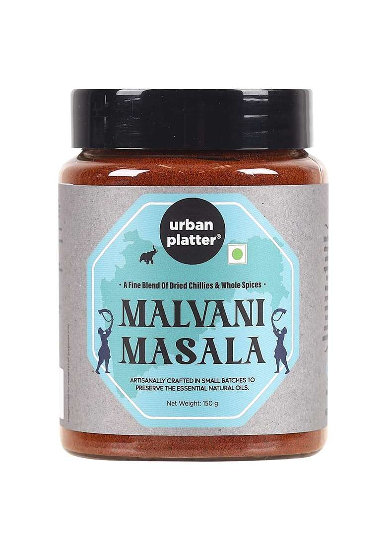 Urban Platter Maharashtrian Malvani Masala, 150G (Signature Lajjatdar Sindhudurg Coastal Blend | Onion & Garlic-Free Additive Preservative-Free) - Indya