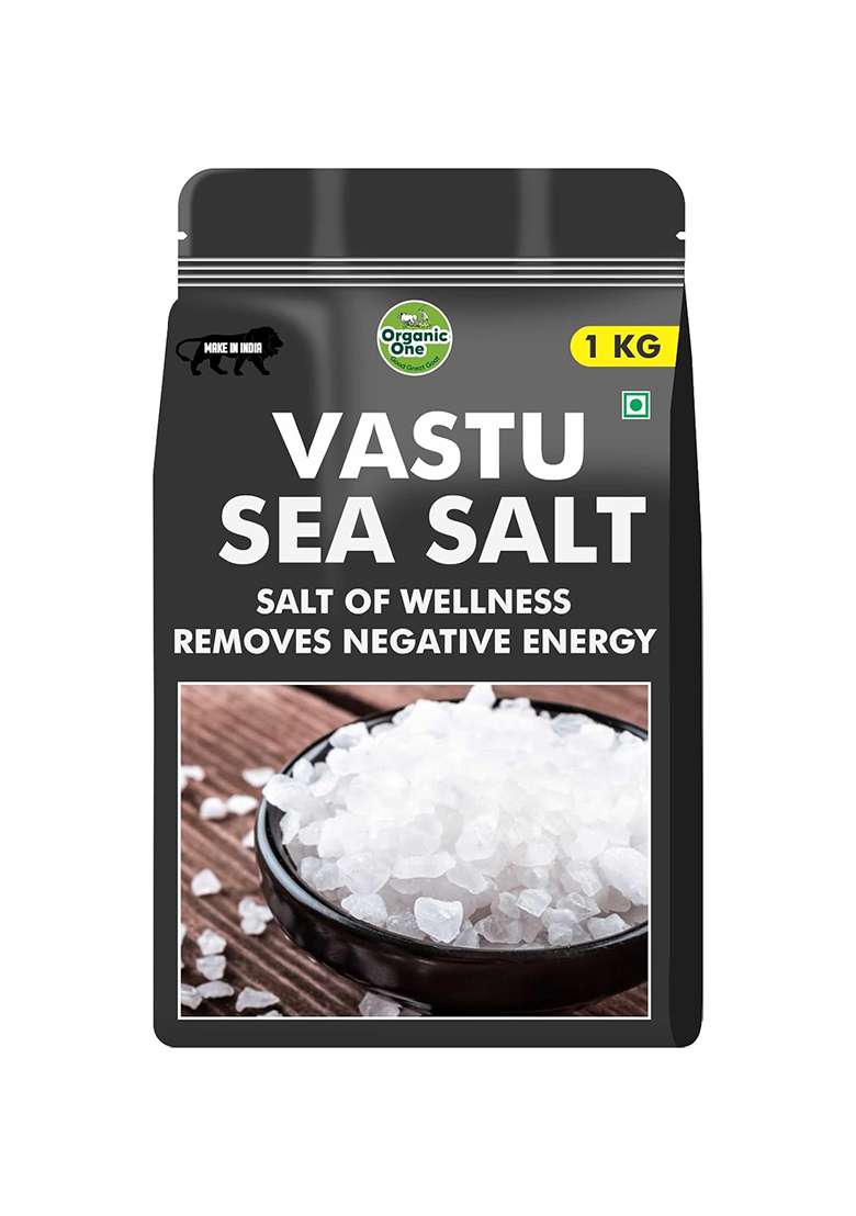 Organic One Vastu Sea Salt - 1 Kg | Of Wellness Removes Negative Energy - Indya