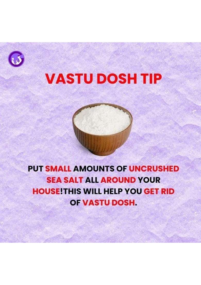 Organic One Vastu Sea Salt - 1 Kg | Of Wellness Removes Negative Energy - Indya