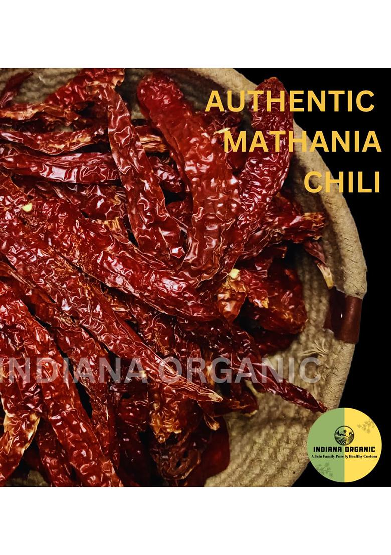 Indiana Organic Mathania Whole Red Chili