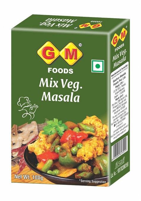 Gm Foods Mix Veg Masala Powder 100G (Pack Of 2) | Authentic Indian Spice For Flavorful Sabjis Rich Aroma & Flavour Ready To Cook No Msg, Artificial Colors Preservatives